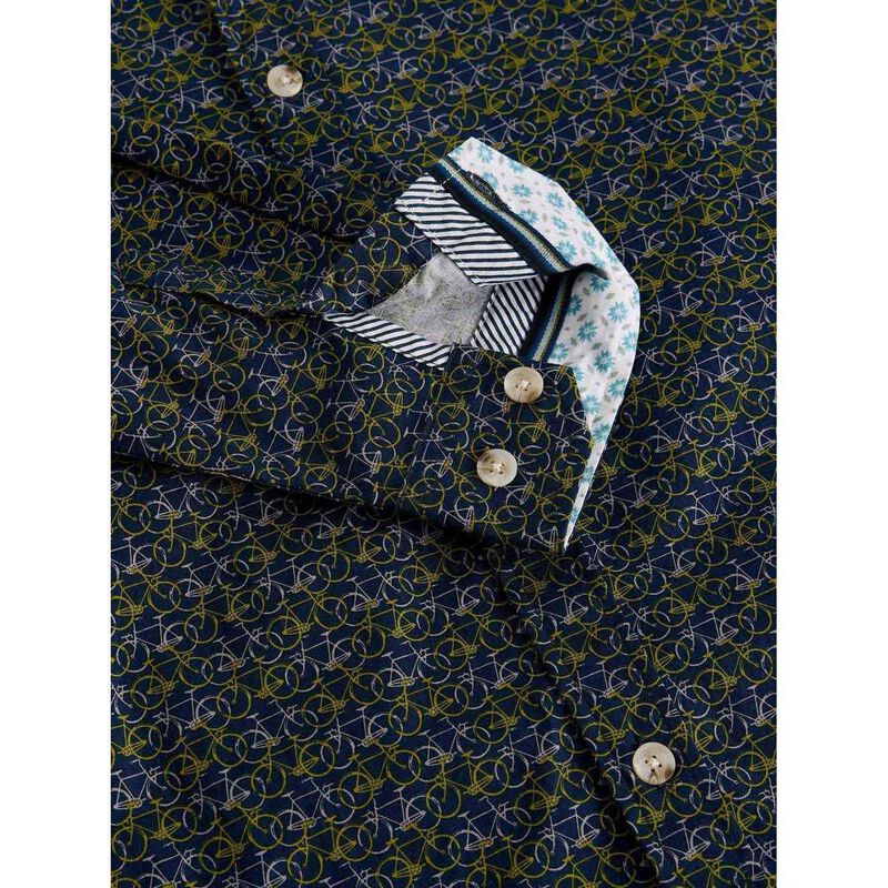 White Stuff Salcombe Bike Print Shirt image number 2